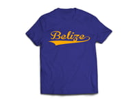Belize - T-Shirt - Navy Blue/Yellow Gold
