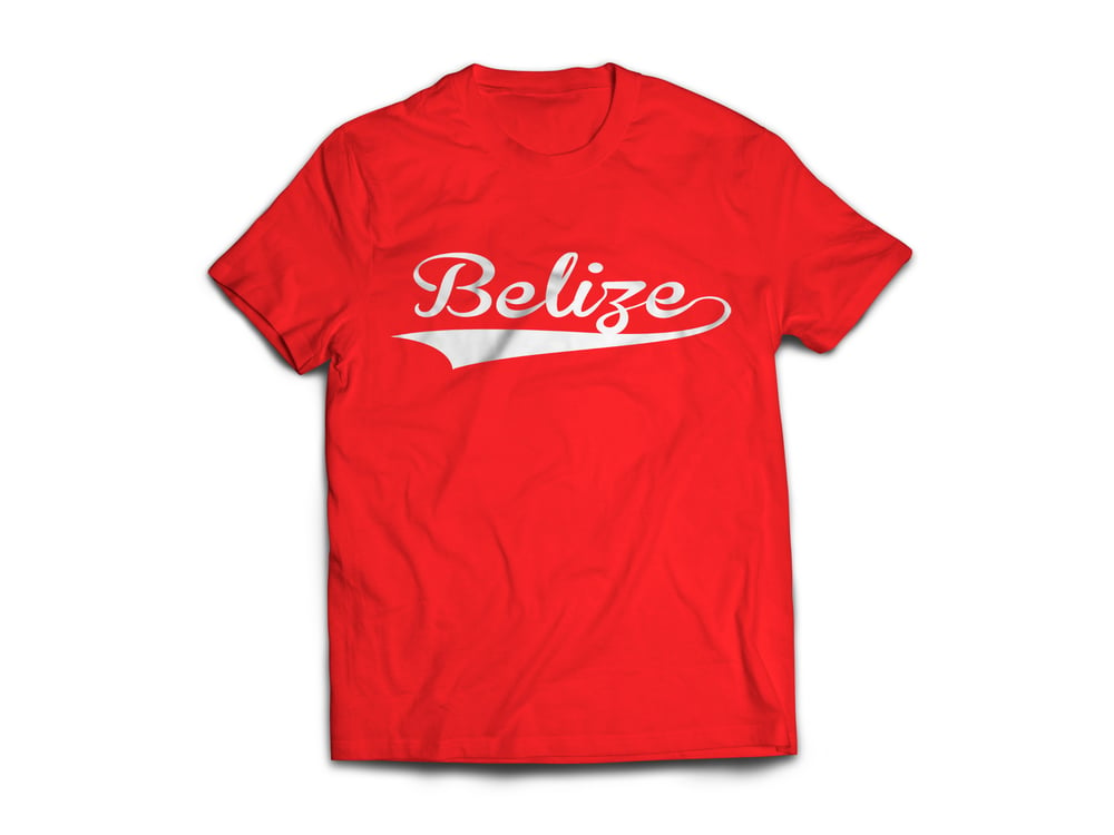Image of Belize - T-Shirt - Red/White
