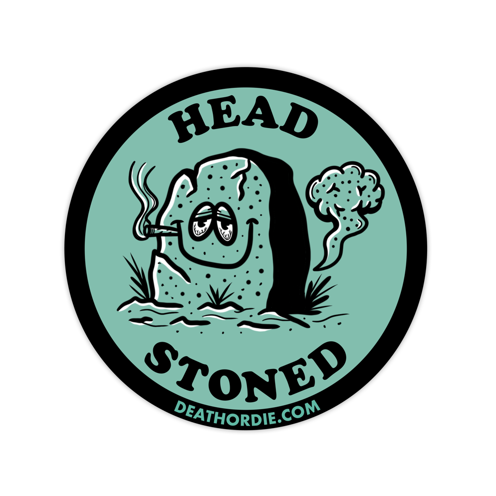 Head Stoned Sticker
