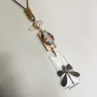 Image 3 of Crystal Dragonfly Statement Necklace 