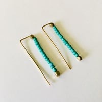 Image 1 of Seed bead Staples Earrings