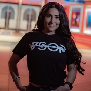 Image of VSOP black logo tee