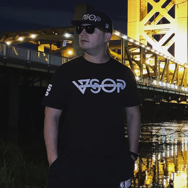 Image of VSOP black logo tee