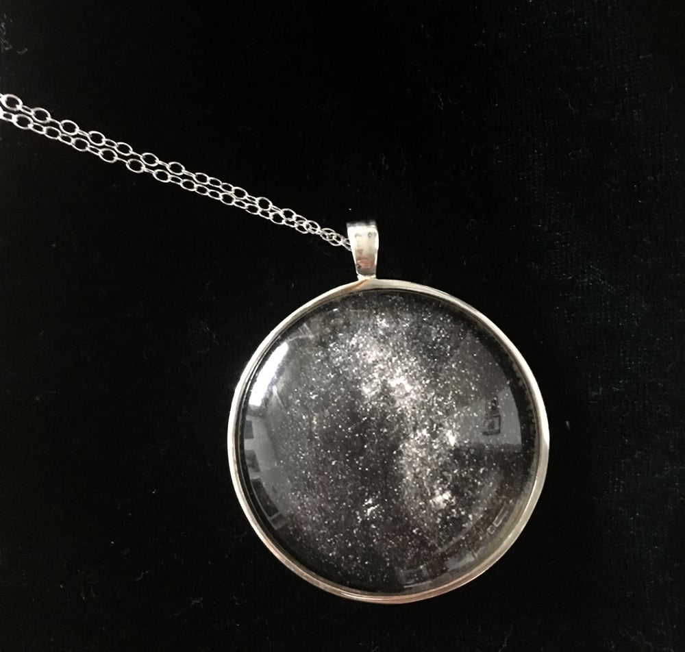 Image of Pendant Necklace Stars inspired by the sky Sterling Silver 925.