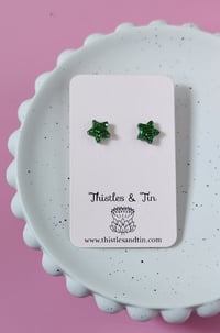Image 5 of Glitter Star Studs 