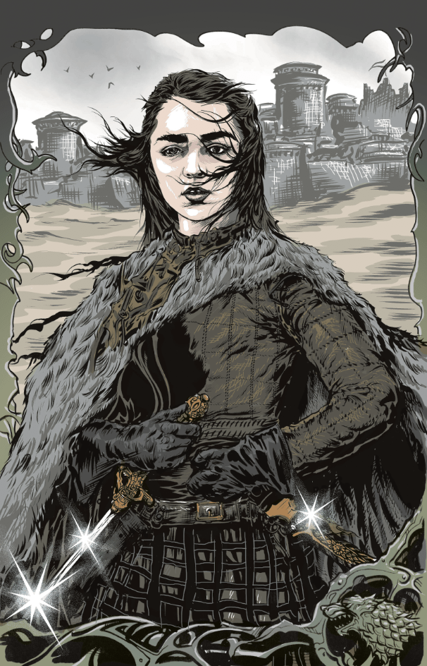 Image of ARYA of winterfell 11X17 inch PRINT