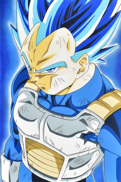Image of Vegeta blue evolution *print*