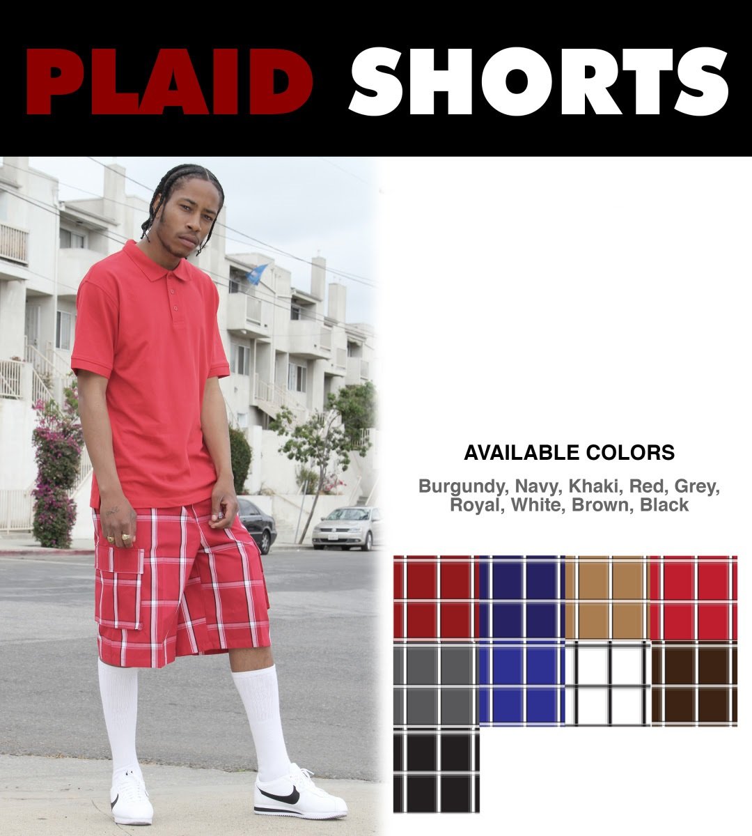 Shaka Plaid Shorts | HomieGear