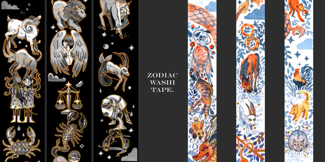 Zodiac Washi Tape