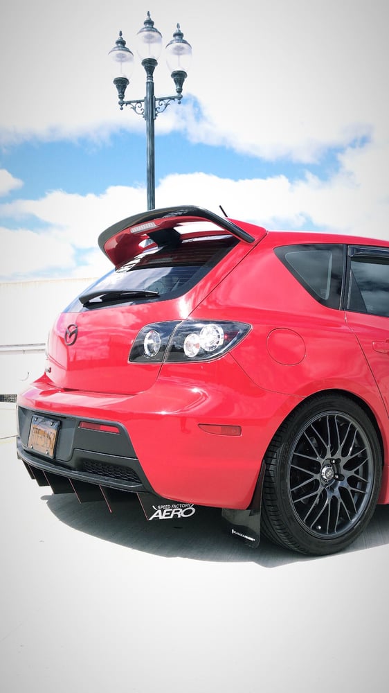 Image of V2 MAZDA ANGLED FIN DIFFUSER (Gen1)
