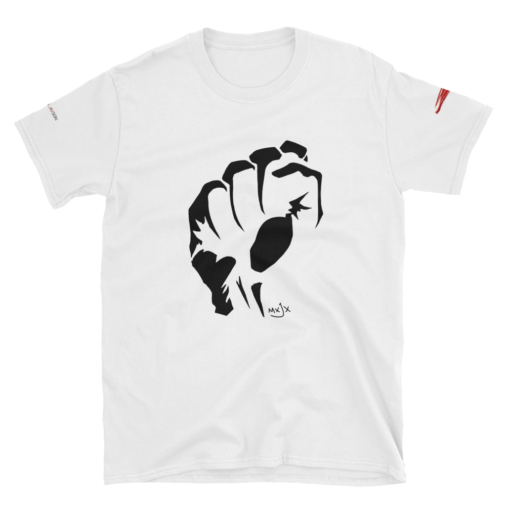 Image of Power to the people Tee in white. 