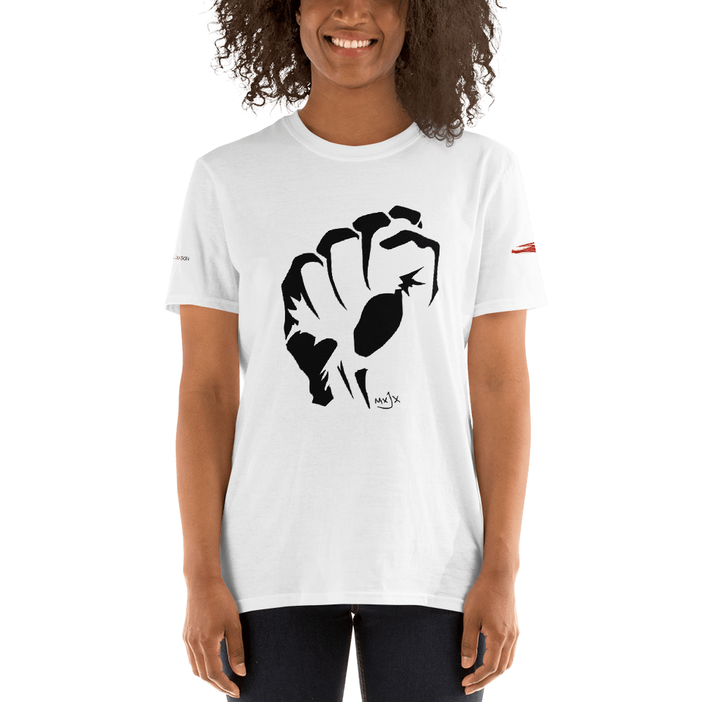 Image of Power to the people Tee in white. 