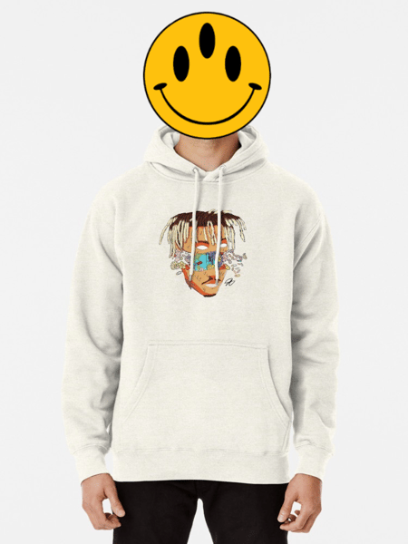 Image of Juice WRLD - Pullover Hoodie (White)