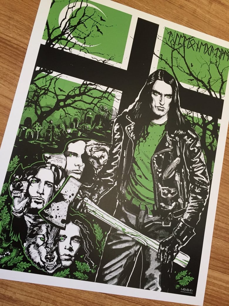 Image of Type O Negative tribute poster - silkscreen hand signed and numbered 18x24 or 11x14 