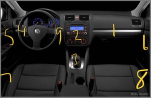 Image of VW Golf/Jetta MK5 Carbon Fiber Wrapped Interior [2005-2010]