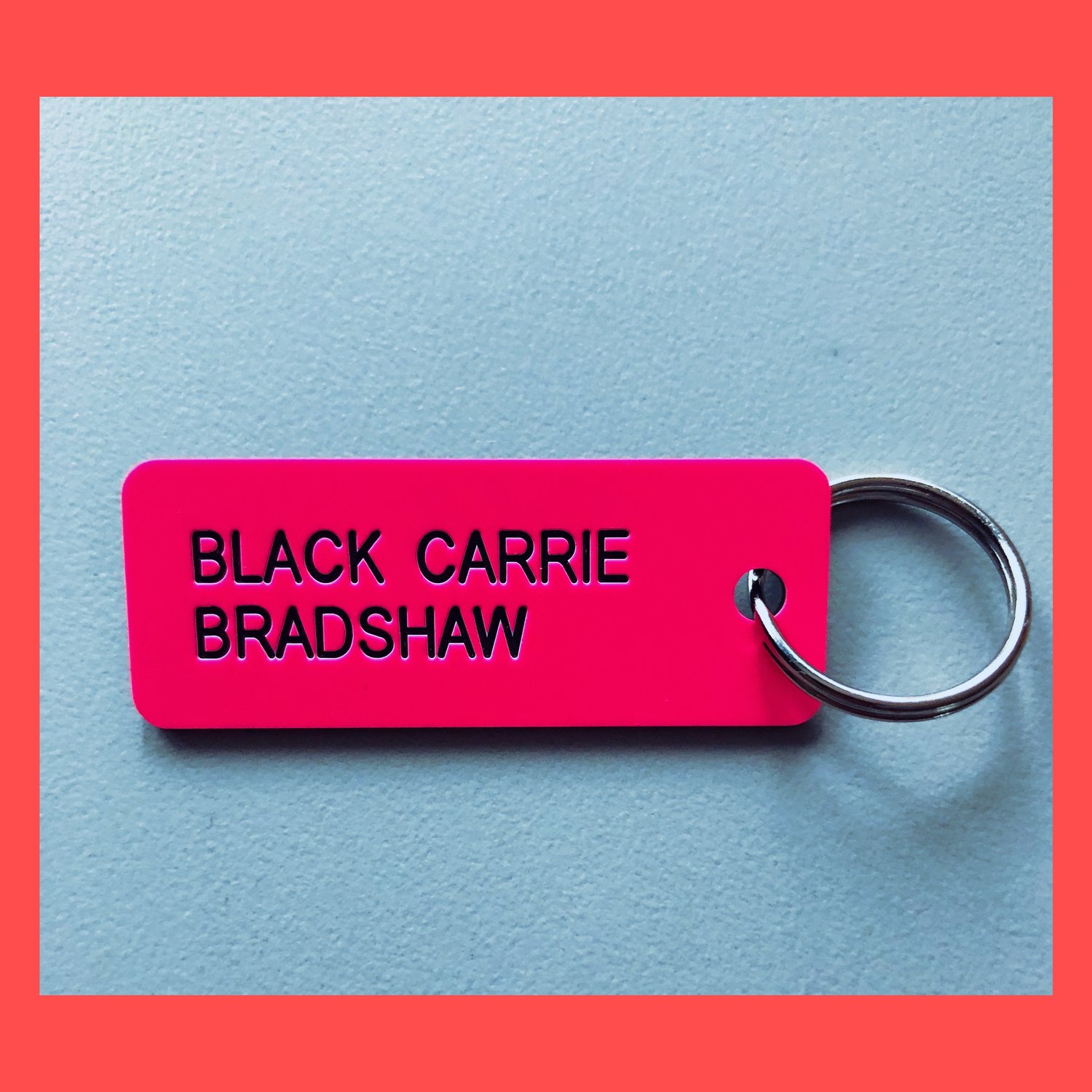 Image of "Black Carrie Bradshaw" Keytag