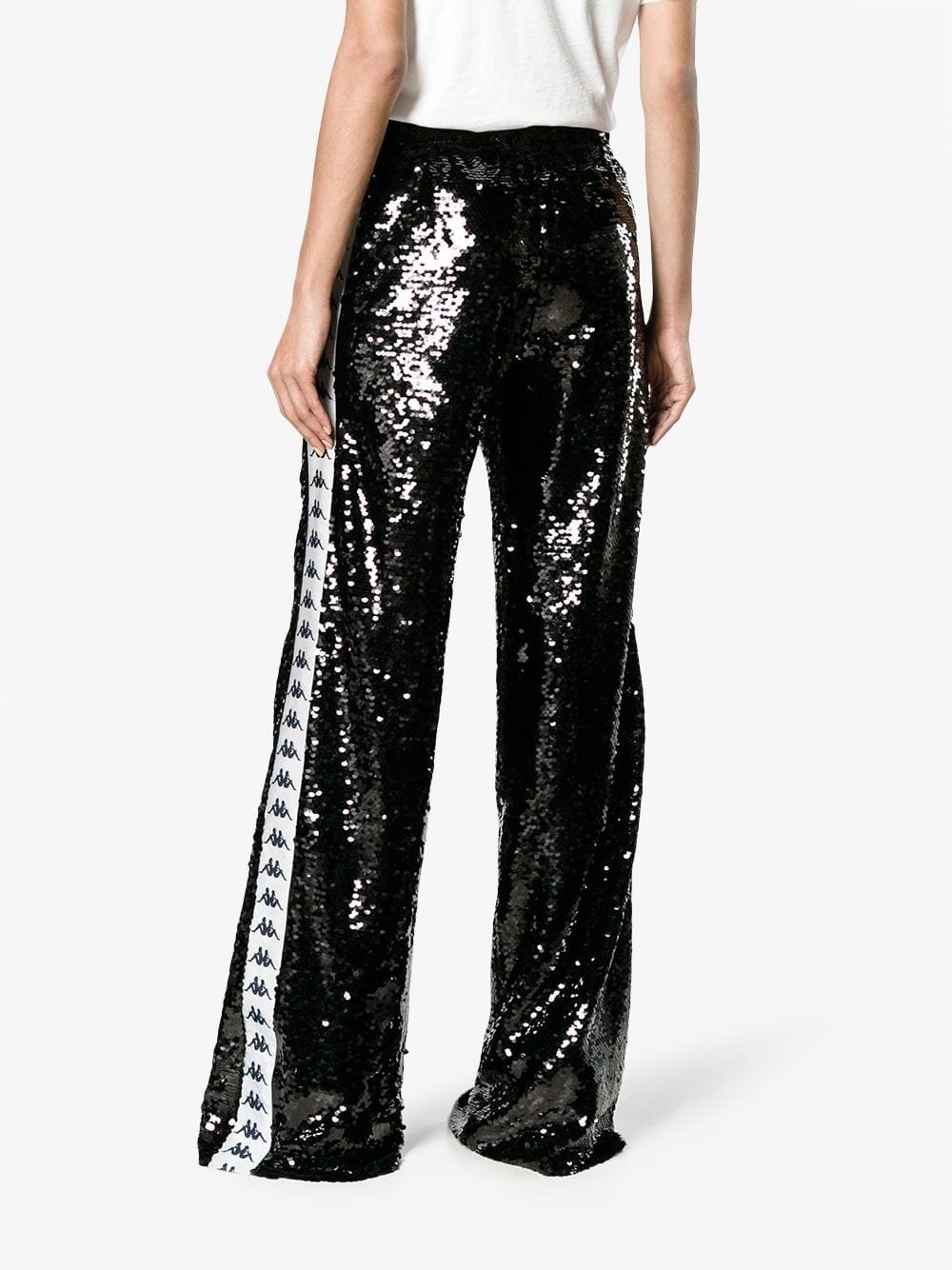 kappa sequin track pants