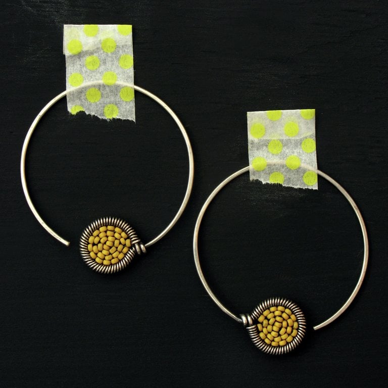 Image of Small dot Hoops - 32 Colors Available