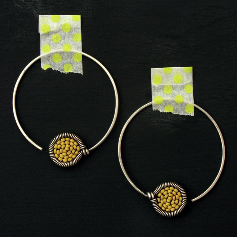 Image of Small dot Hoops - 32 Colors Available 