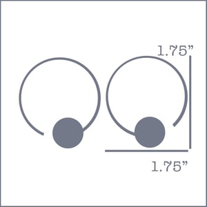 Image of Small dot Hoops - 32 Colors Available