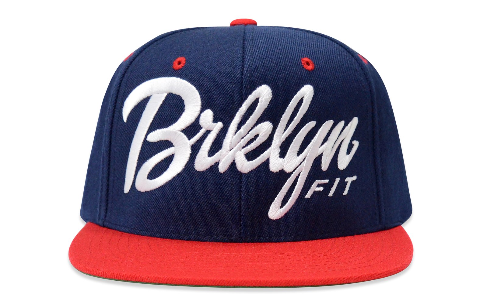 navy blue and red snapback