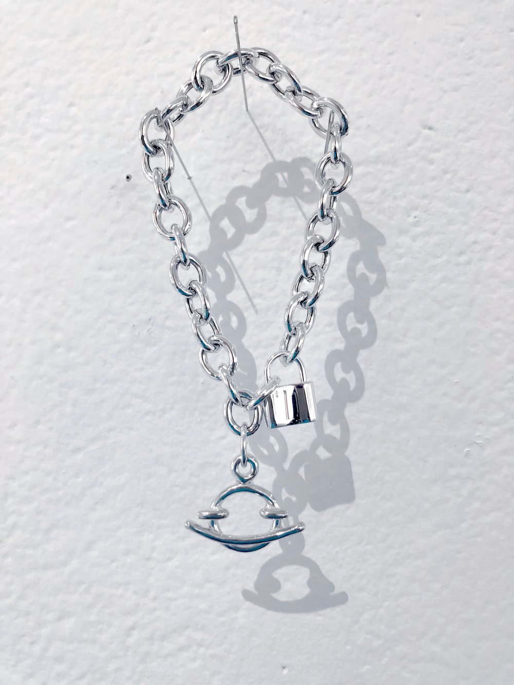 Image of lil smiley chunky charm bracelet