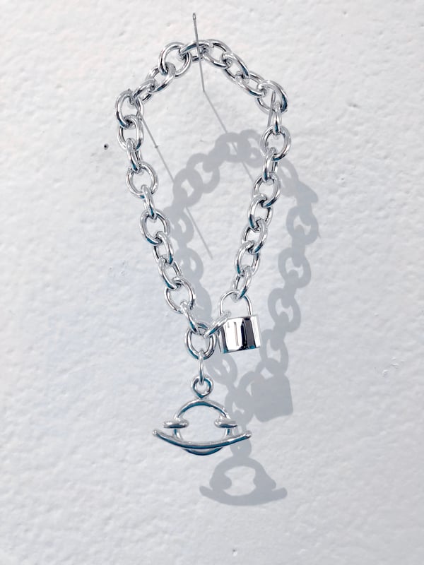 Image of lil smiley chunky charm bracelet