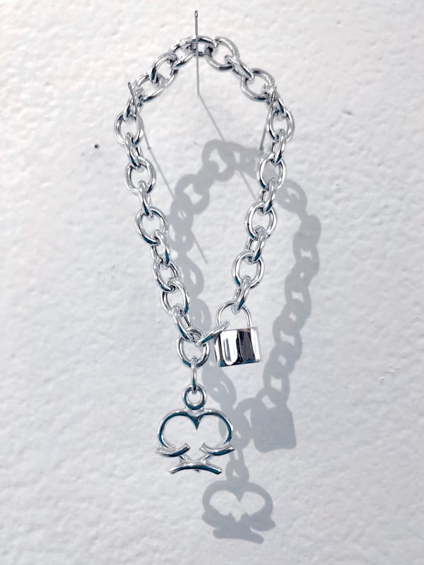 Image of lil erin wolf chunky charm bracelet