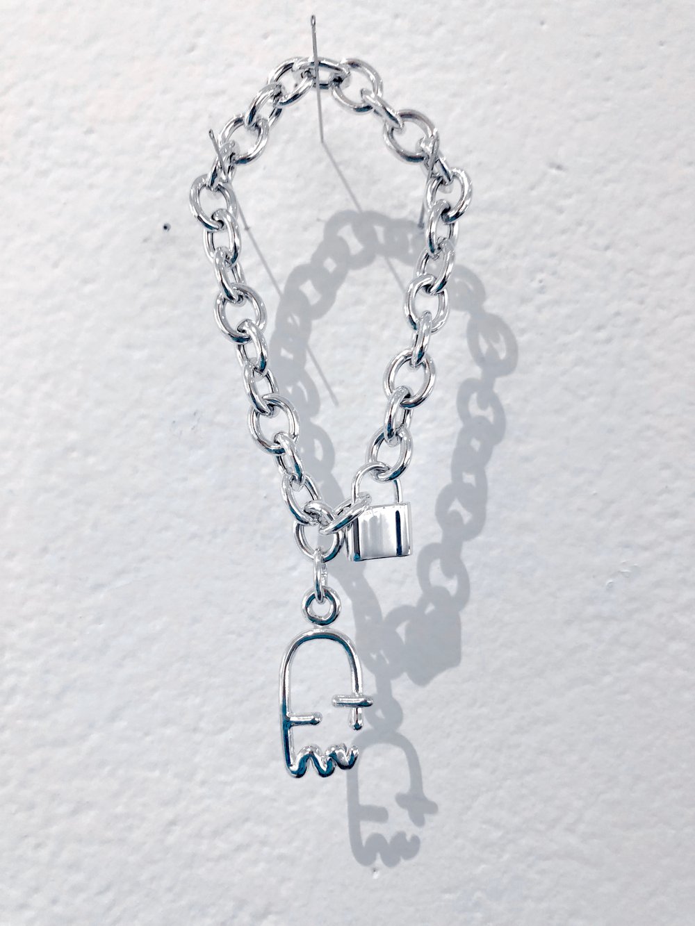Image of lil ghost chunky charm bracelet