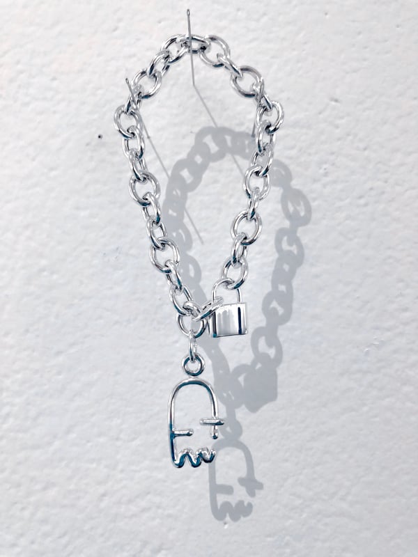 Image of lil ghost chunky charm bracelet