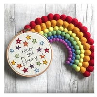 Image 3 of “Follow your dreams” hoop