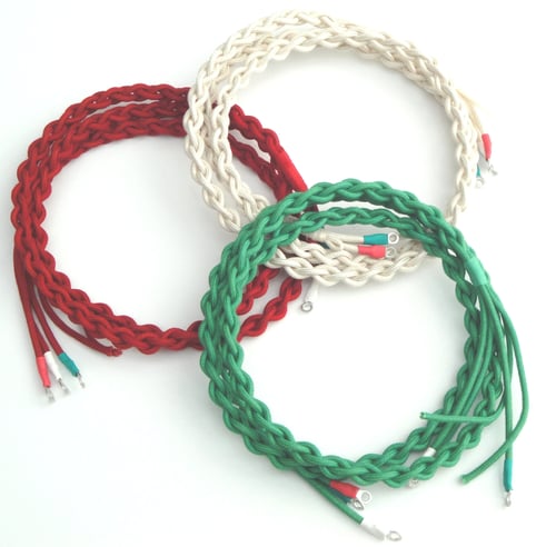 Image of Telephone Cords: Ivory, Chinese Red, Jade & Black (£12.00-£23.50)