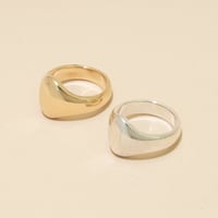 Image 1 of OVAL DOME Signet Ring