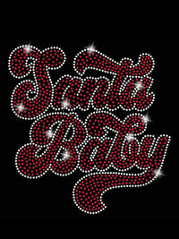 Santa Baby Rhinestone transfers 