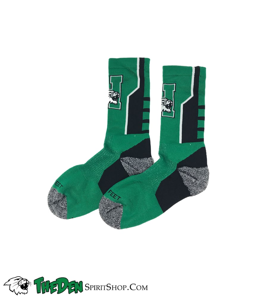 Image of Harrison Logo Socks, Green
