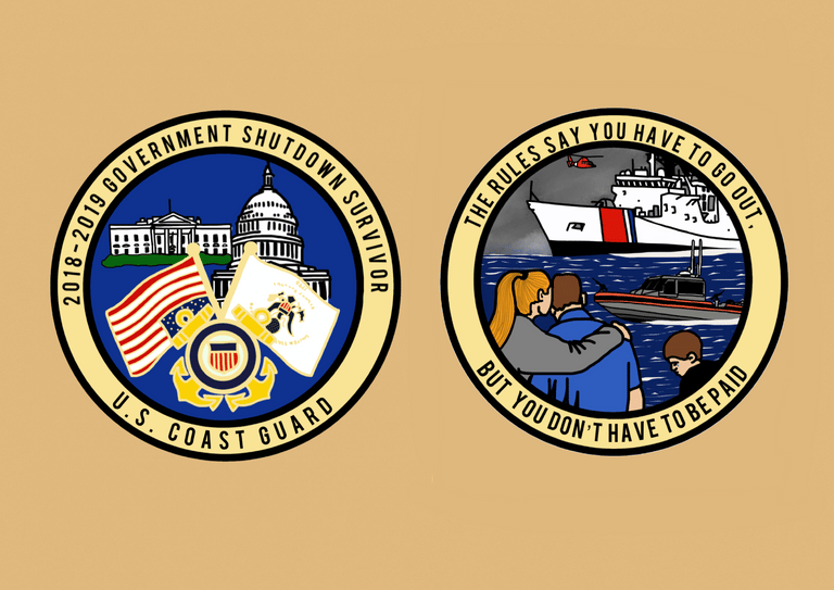 Image of Round 2 Pre-Order: 2018-2019 Government Shutdown Challenge Coin