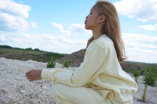 Image of FAEFAE LEMON CREAM SWEATPANTS