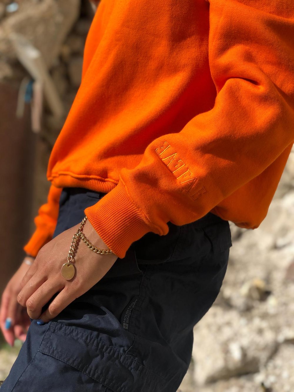 Image of FAEFAE BURNT ORANGE SWEATER 