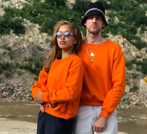 Image of FAEFAE BURNT ORANGE SWEATER