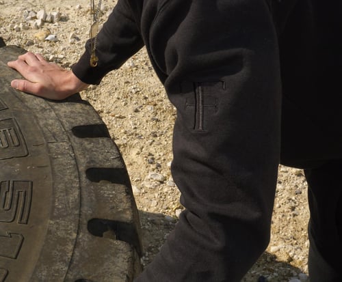 Image of FAEFAE STONE BLACK SWEATER