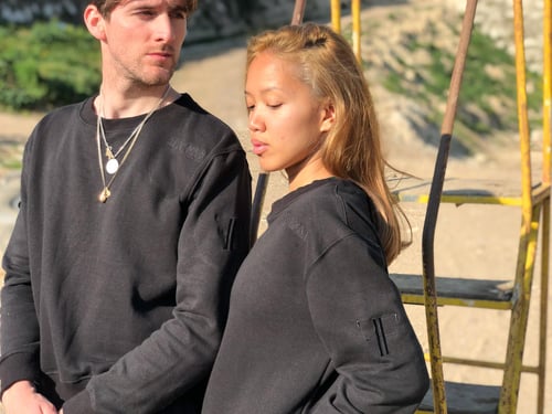 Image of FAEFAE STONE BLACK SWEATER