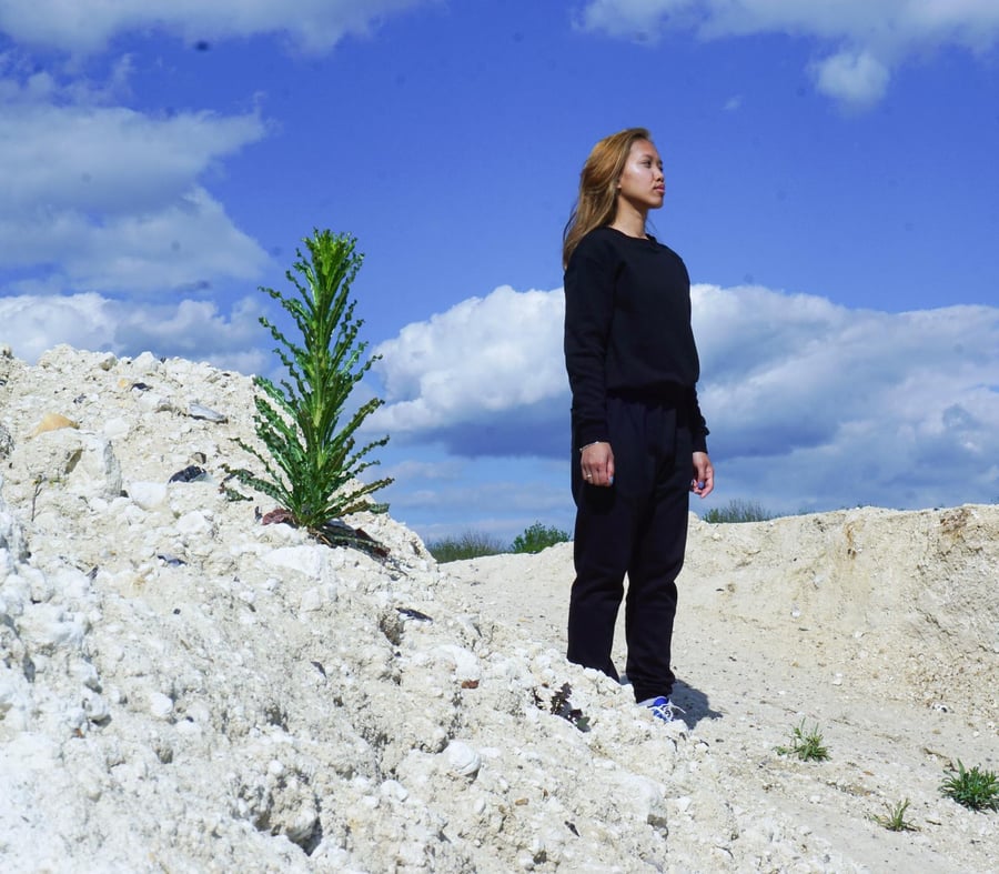 Image of FAEFAE STONE BLACK SWEATPANTS