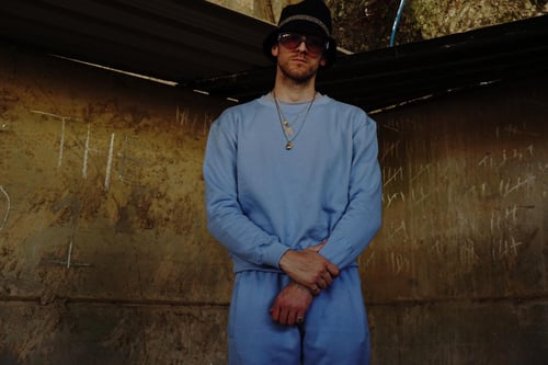 Image of FAEFAE BABY BLUE SWEATPANTS