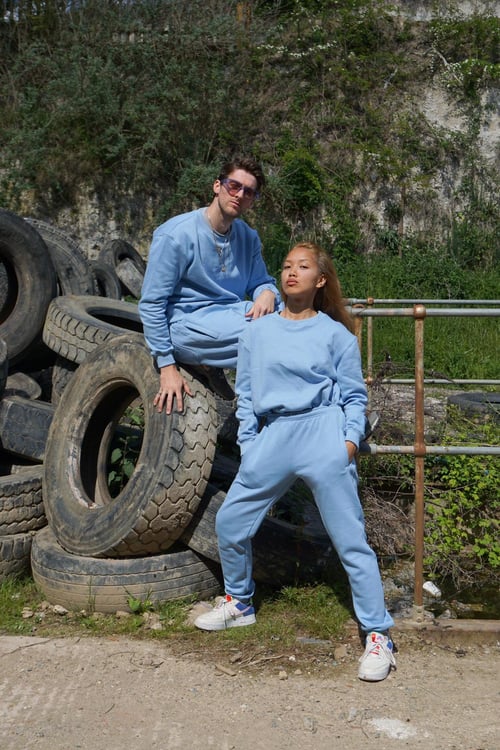 Image of FAEFAE BABY BLUE SWEATPANTS