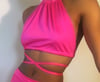   Bright Vibe Halter Tops 