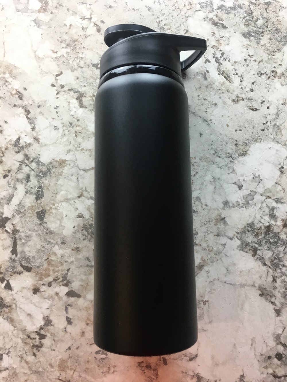 Image of 16 oz Stainless Steel Water Bottle- All Black