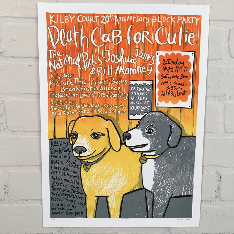 Image of Death Cab for Cutie - Kilby Court 20th Anniversary poster
