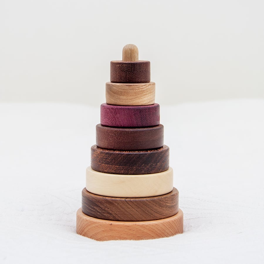 Image of Wooden stacking tower 