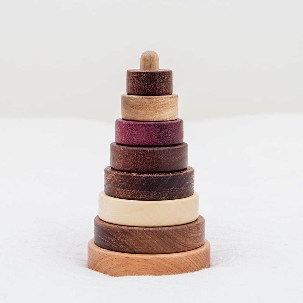 Image of Wooden stacking tower