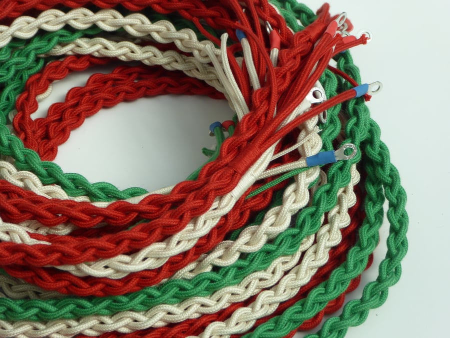 Image of Telephone Cords: Ivory, Chinese Red, Jade & Black (£12.00-£23.50)